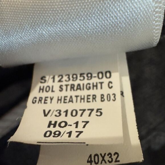 Gap Wool Blend Pants Grey Heather Straight Italian Fabric Nova Fides Mens 40x32 - Picture 5 of 9